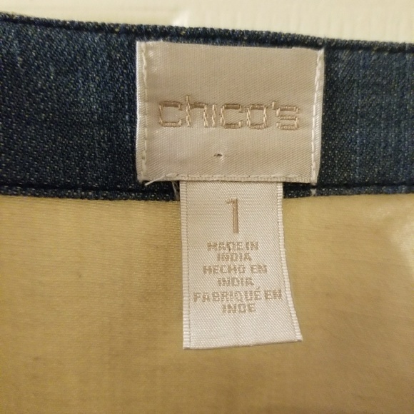 Chicos denim jacket size 1 - Picture 2 of 2